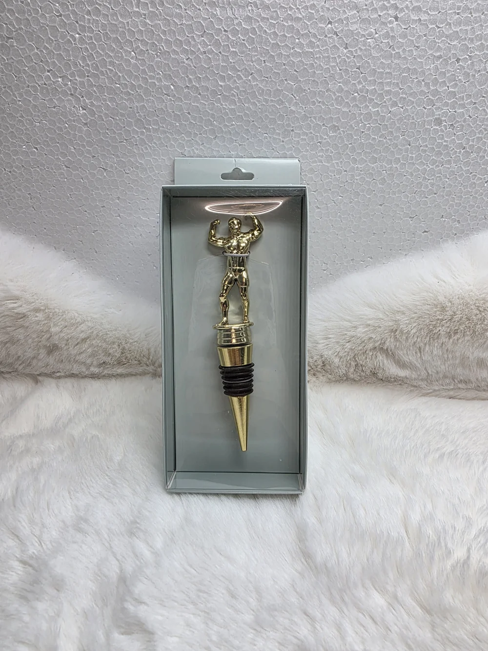 Gold Bodybuilder Bottle Stopper – Decorative Wine Stopper